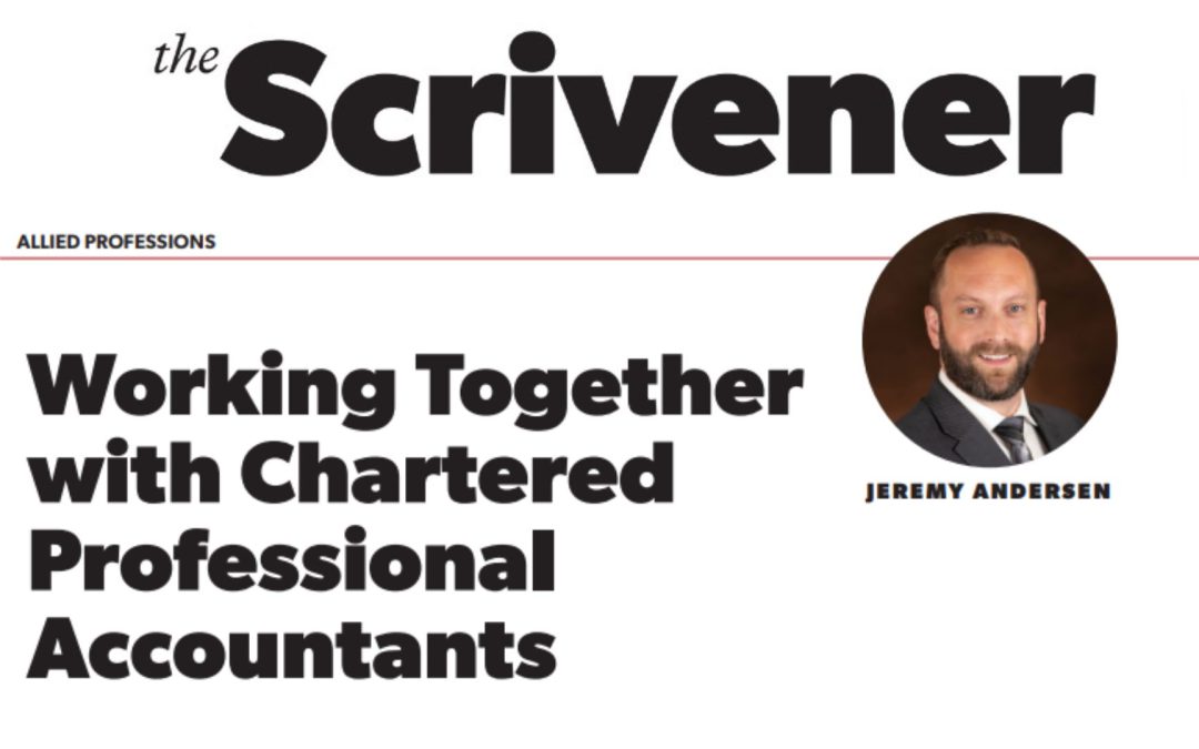 Working Together with Chartered Professional Accountants